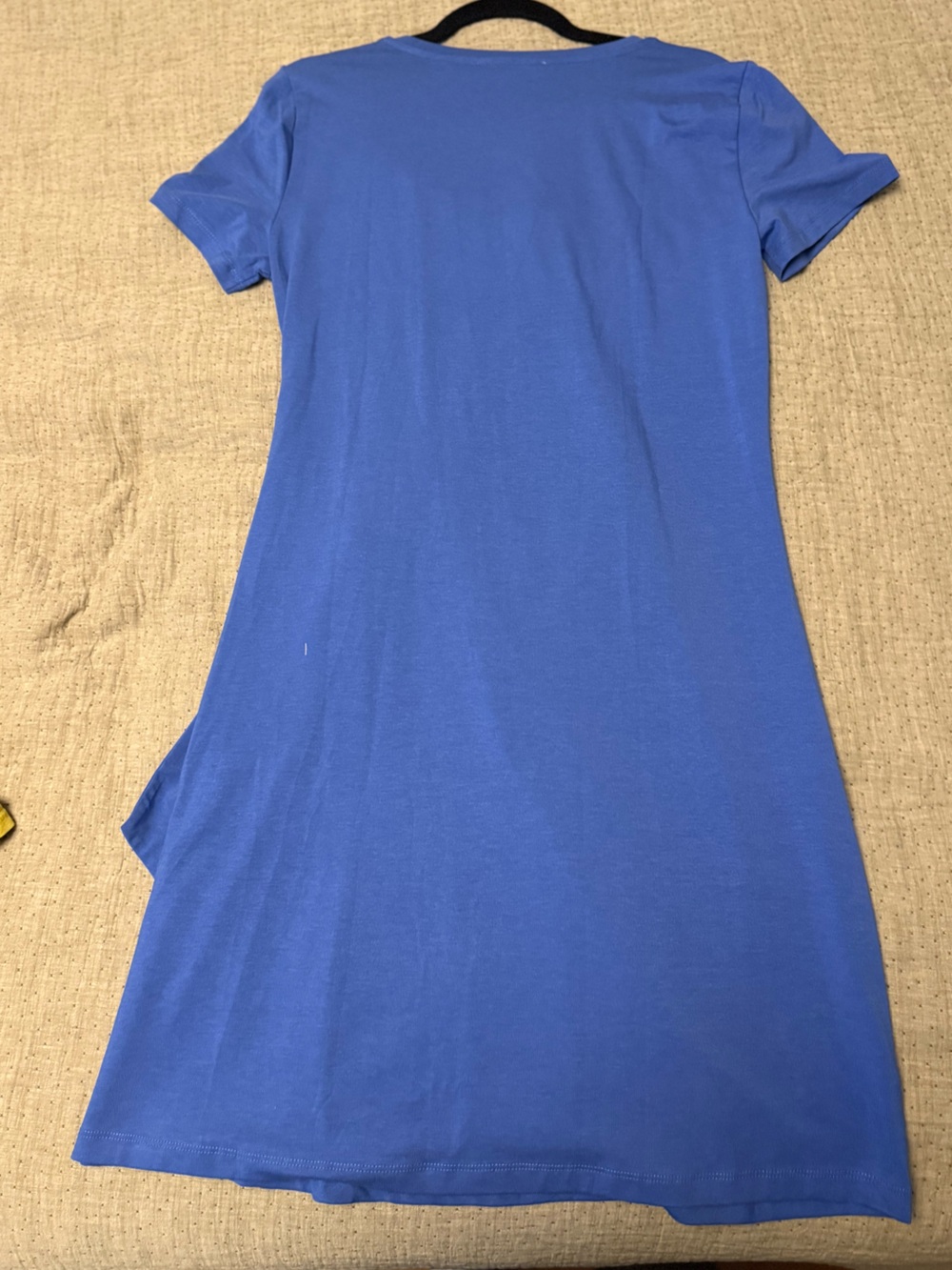 LOFT Cobalt Blue Short-Sleeve Tie-Front Dress - Picture 3 of 3